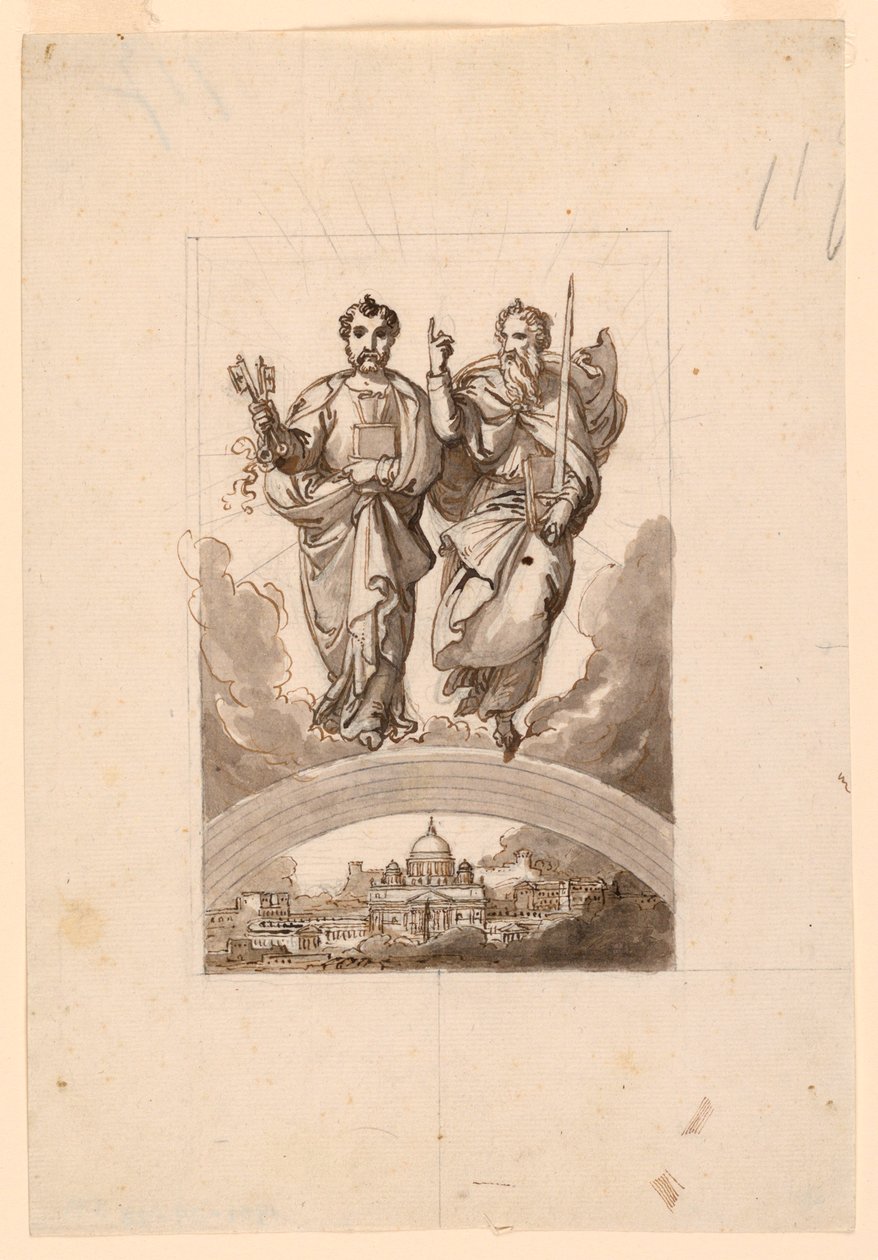 Santi Pietro e Paolo sopra il Vaticano da Minardi Tommaso