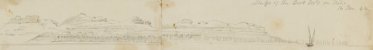 Scogliere dei Monti Biro sul Nilo da Miner Kilbourne Kellogg