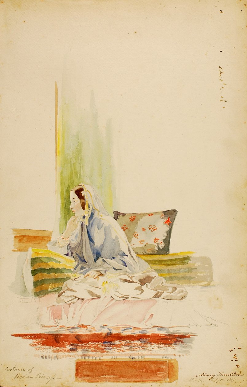 Costume della principessa persiana Brusa da Miner Kilbourne Kellogg