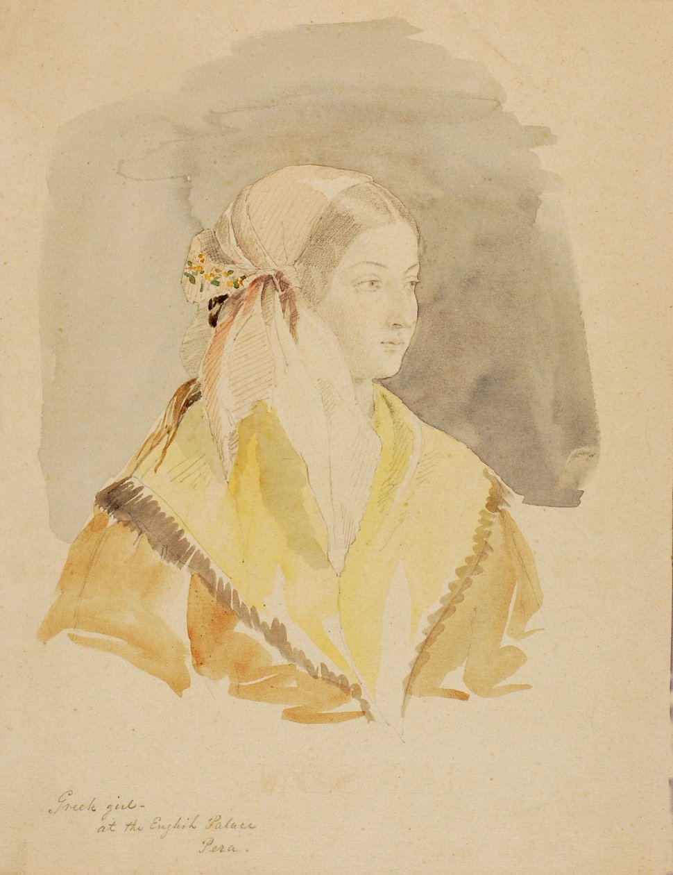 Ragazza greca al Palazzo Inglese, Pera da Miner Kilbourne Kellogg