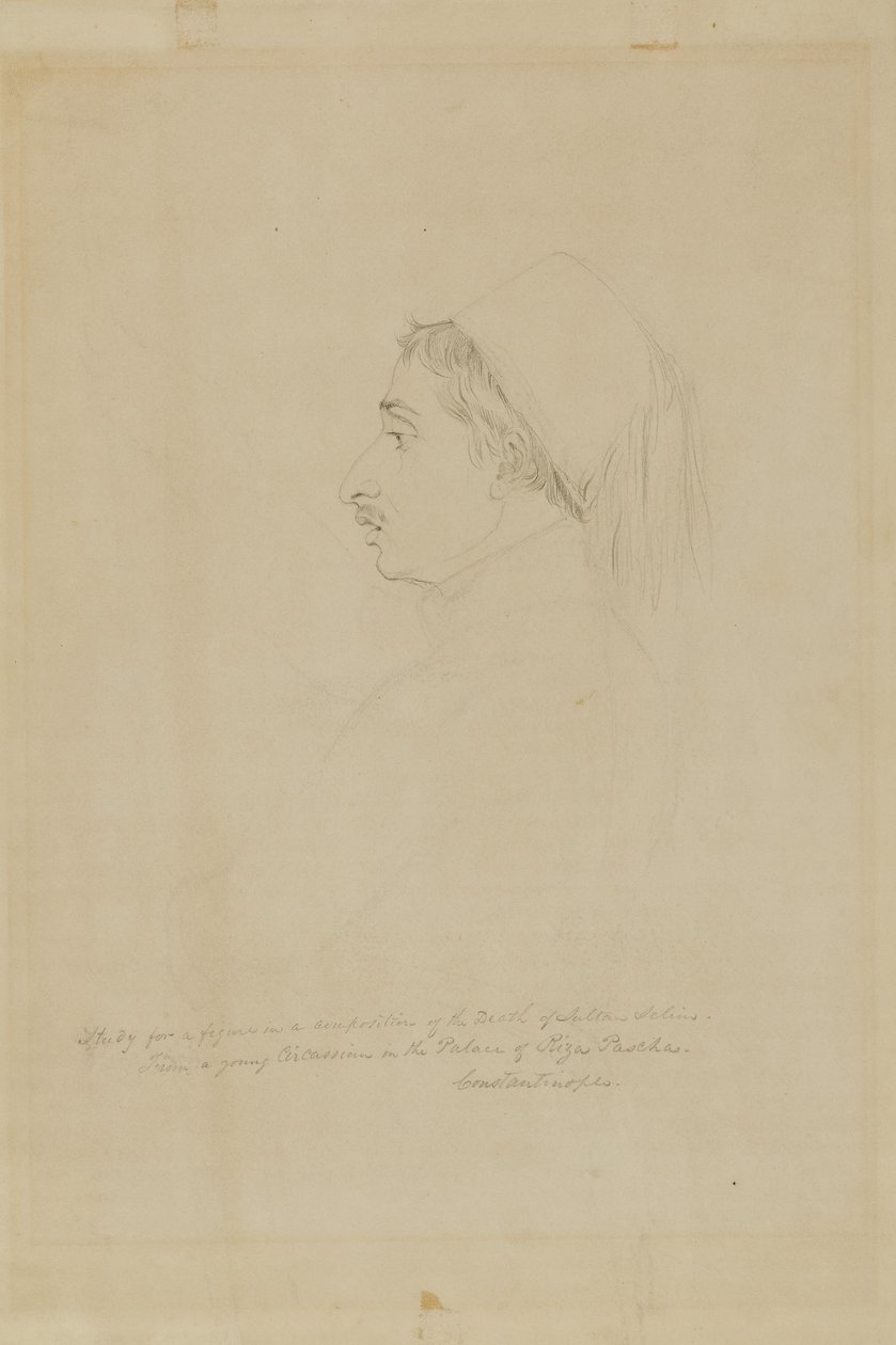 Studio per una figura in una composizione sulla morte del sultano Selim da Miner Kilbourne Kellogg