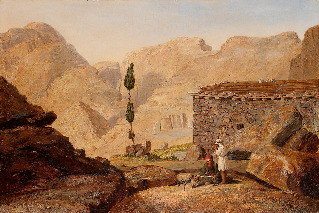 La cima del Monte Sinai con la cappella di Elia da Miner Kilbourne Kellogg