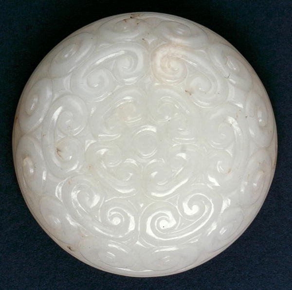 Scatola per pasta di sigillo in stile Guri Lacca con rotoli di Lingzhi da Ming Dynasty Chinese School