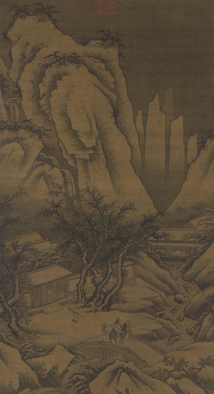 Gita in un giorno di neve, c.1500 da Ming Dynasty Chinese School