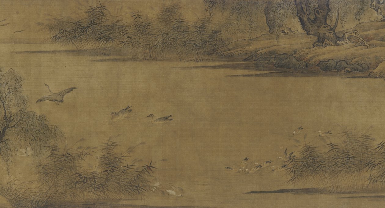 Uccelli su uno stagno autunnale da Ming Dynasty Chinese School
