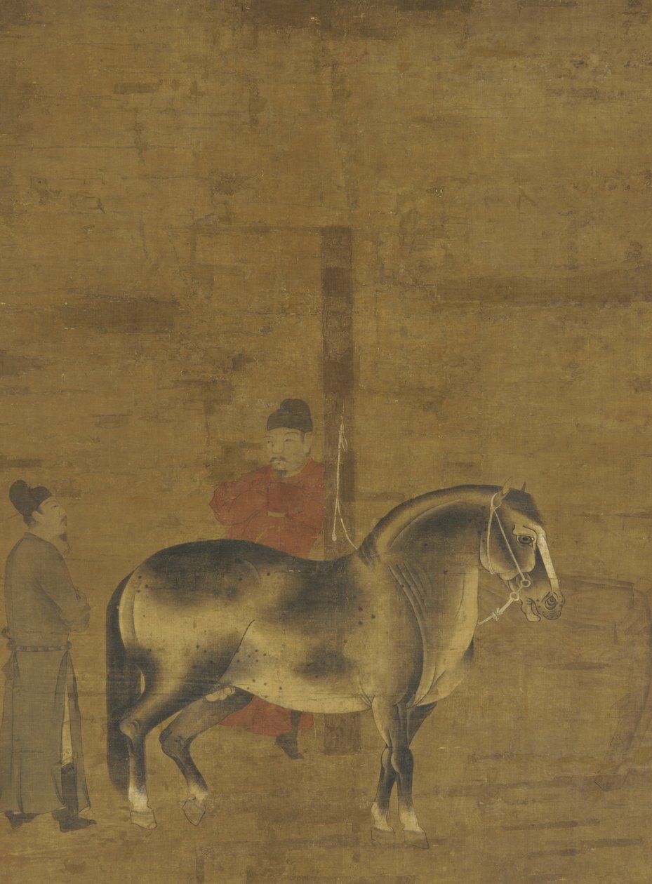 Valutazione di un cavallo da Ming Dynasty Chinese School