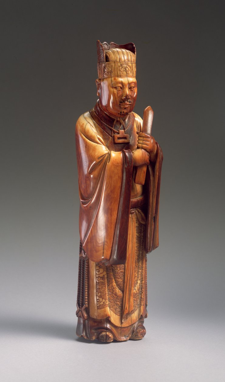Figura di un ufficiale da Ming Dynasty Chinese School