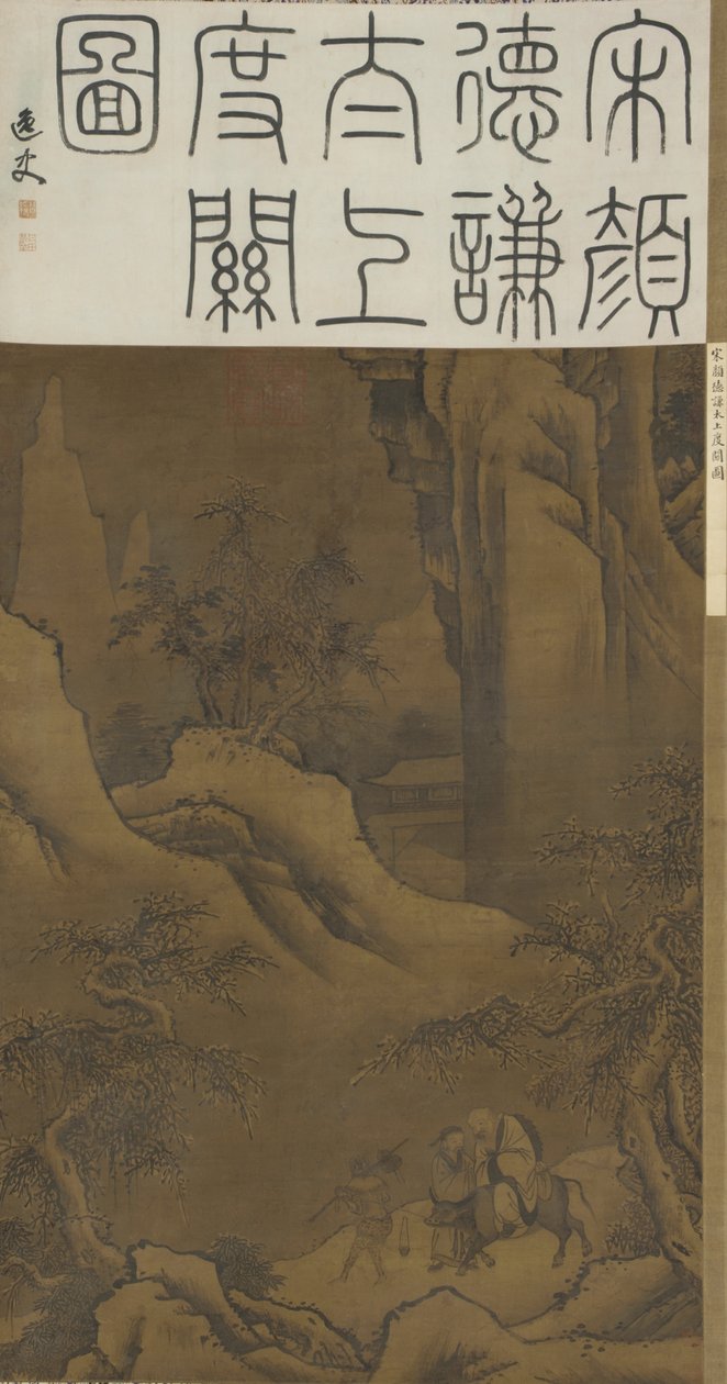 Laozi attraversa il passo, c.1600 da Ming Dynasty Chinese School