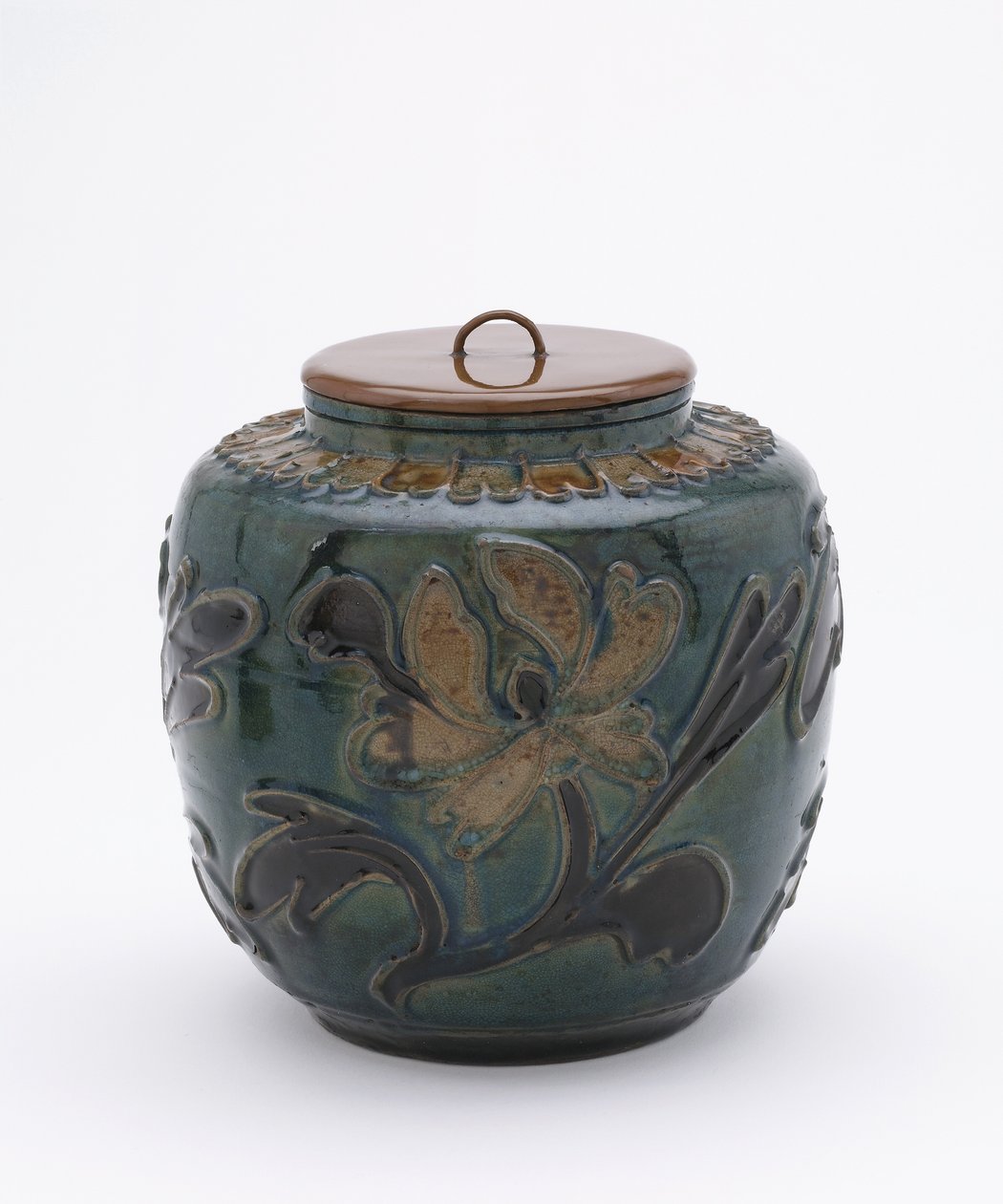 Barattolo policromo con coperchio in lacca da Ming Dynasty Chinese School