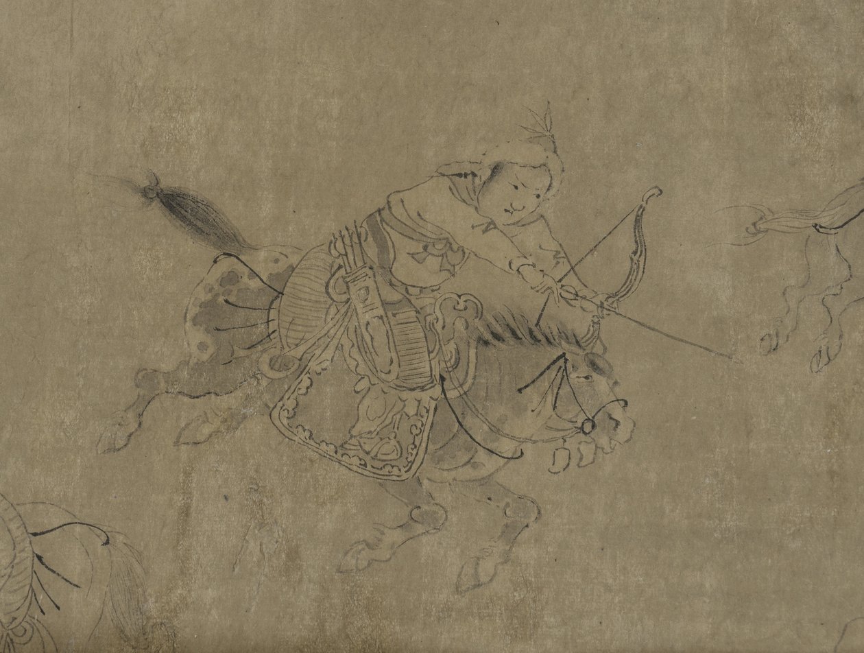 La cattività di Cai Wenji, XIV-XV secolo da Ming Dynasty Chinese School