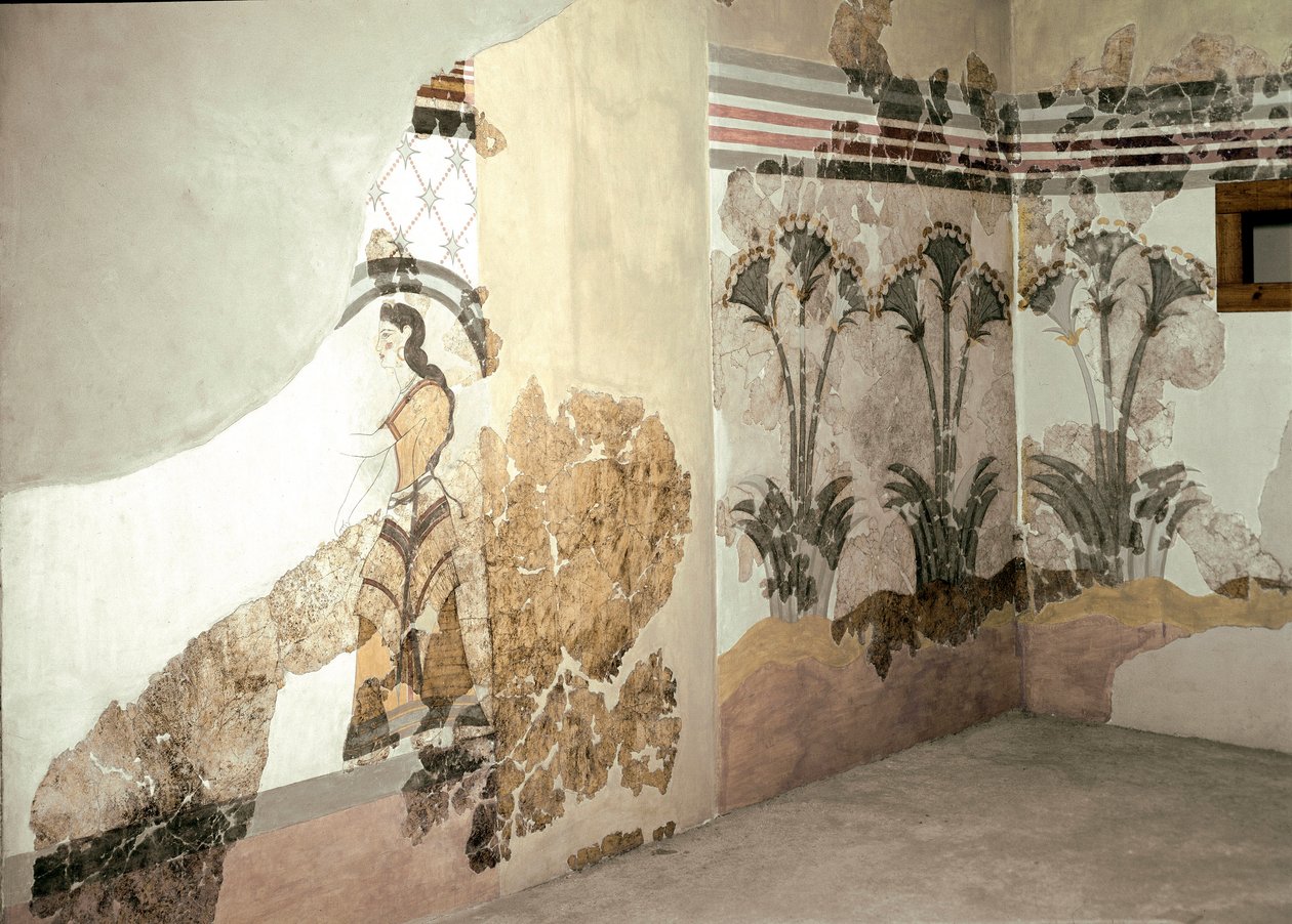 Arte minoica: La donna con i gigli da Minoan