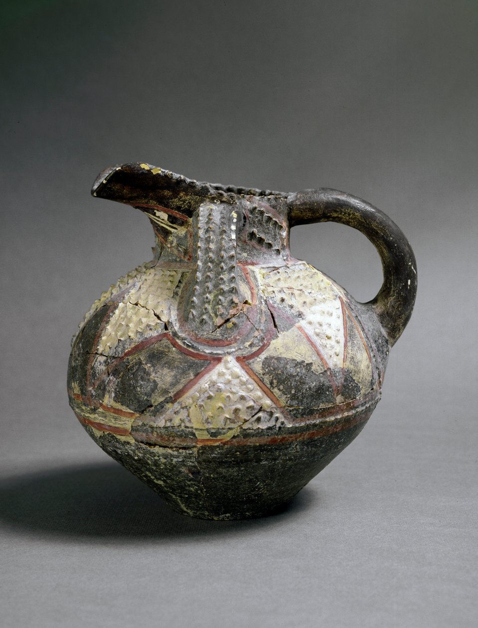 Arte minoica: vaso ceramico in stile Barbotine (da Agia Triada) da Minoan