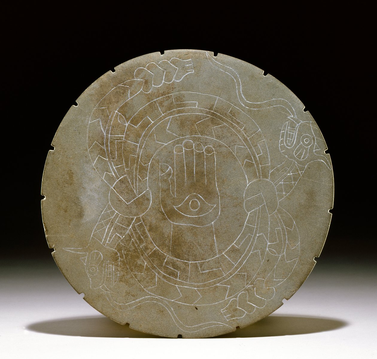Pietra della tavolozza, Moundville, 1200-1500 da Mississippian culture