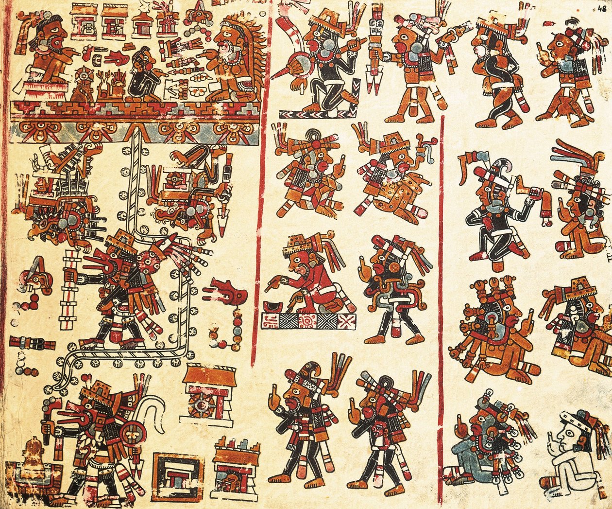 Codice Vindobonensis Mexicanus da Mixtec Mixtec