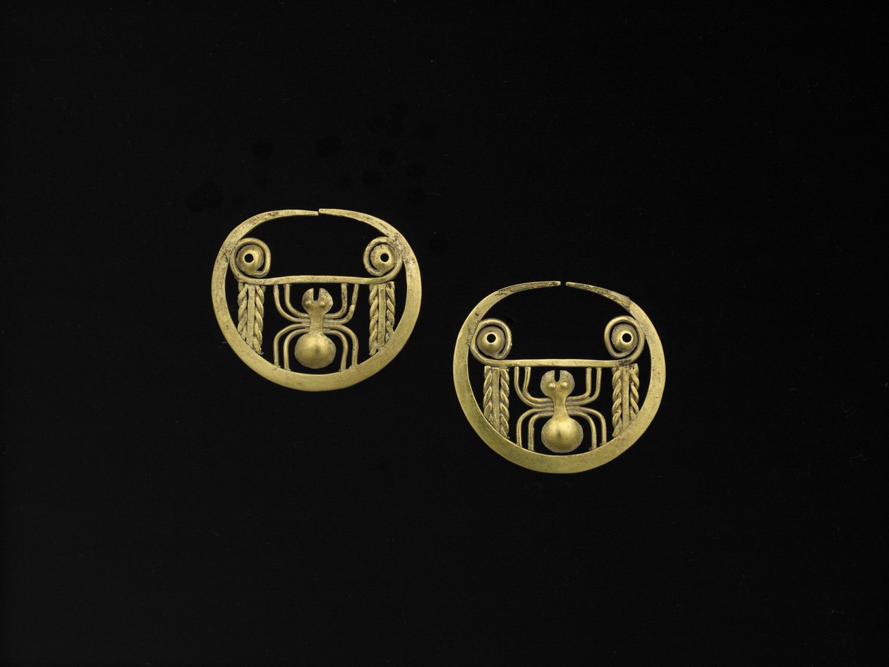 Coppia di anelli per il naso da Moche Moche