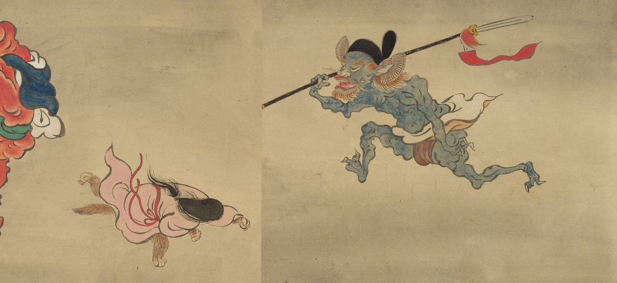 Copia della Parata notturna dei cento demoni dalla collezione Shinjuan, XVIII secolo da Mochizuki Gyokusen