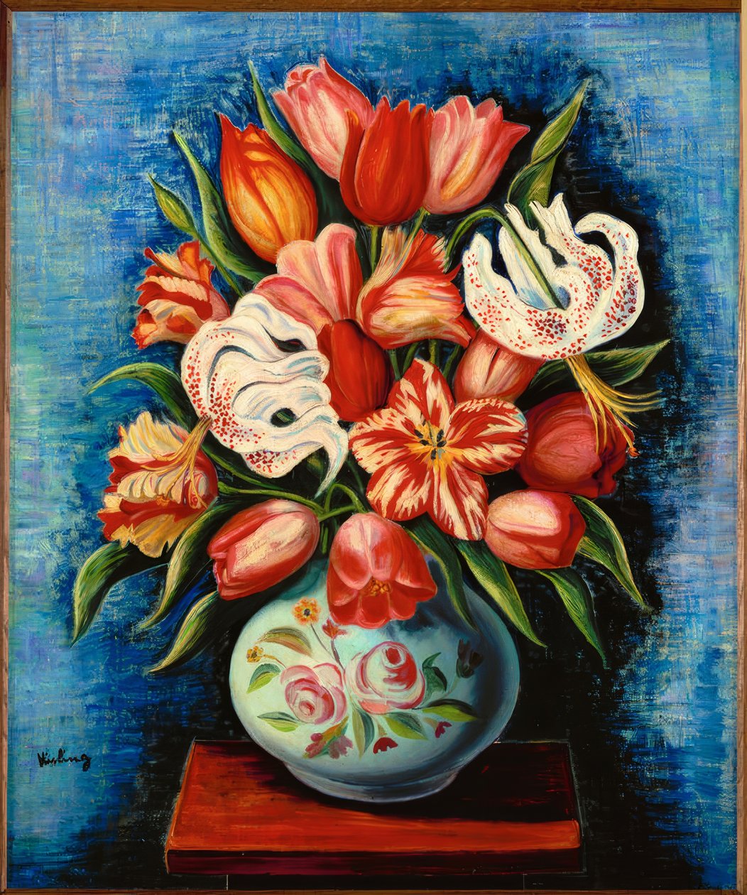 Bouquet di fiori con tulipani e gigli da Moise Kisling