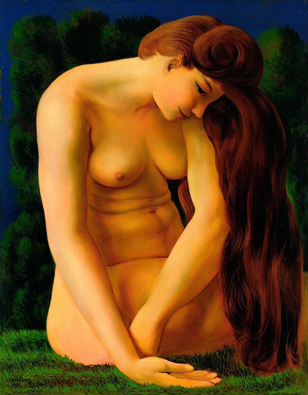 Nudo seduto sull