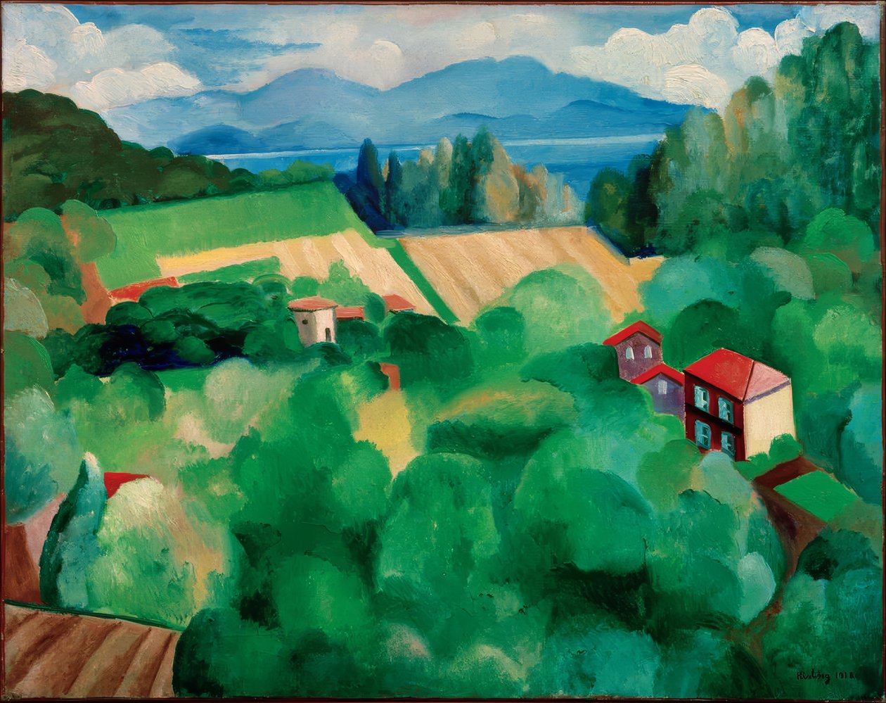 "Paesaggio di St. Tropez da Moise Kisling