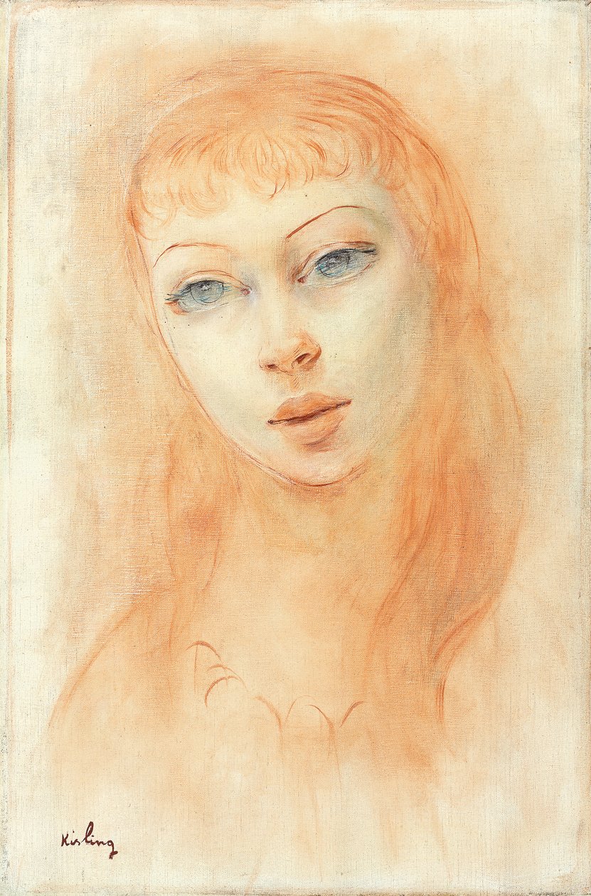 Ritratto di donna (olio su tela) da Moise Kisling