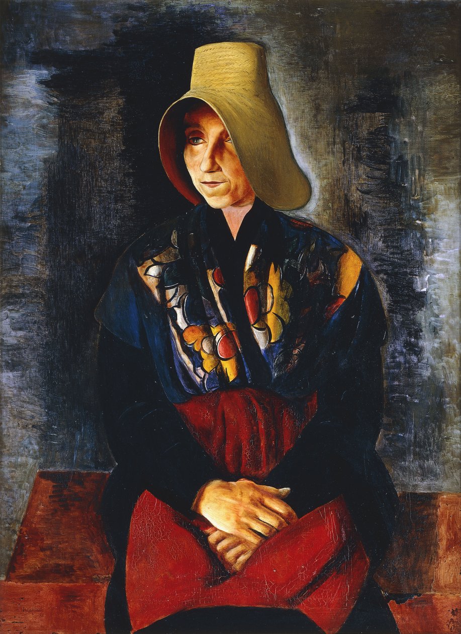 Ritratto della madre di Renee Kisling; Portrait de la Mere de Renee Kisling da Moise Kisling