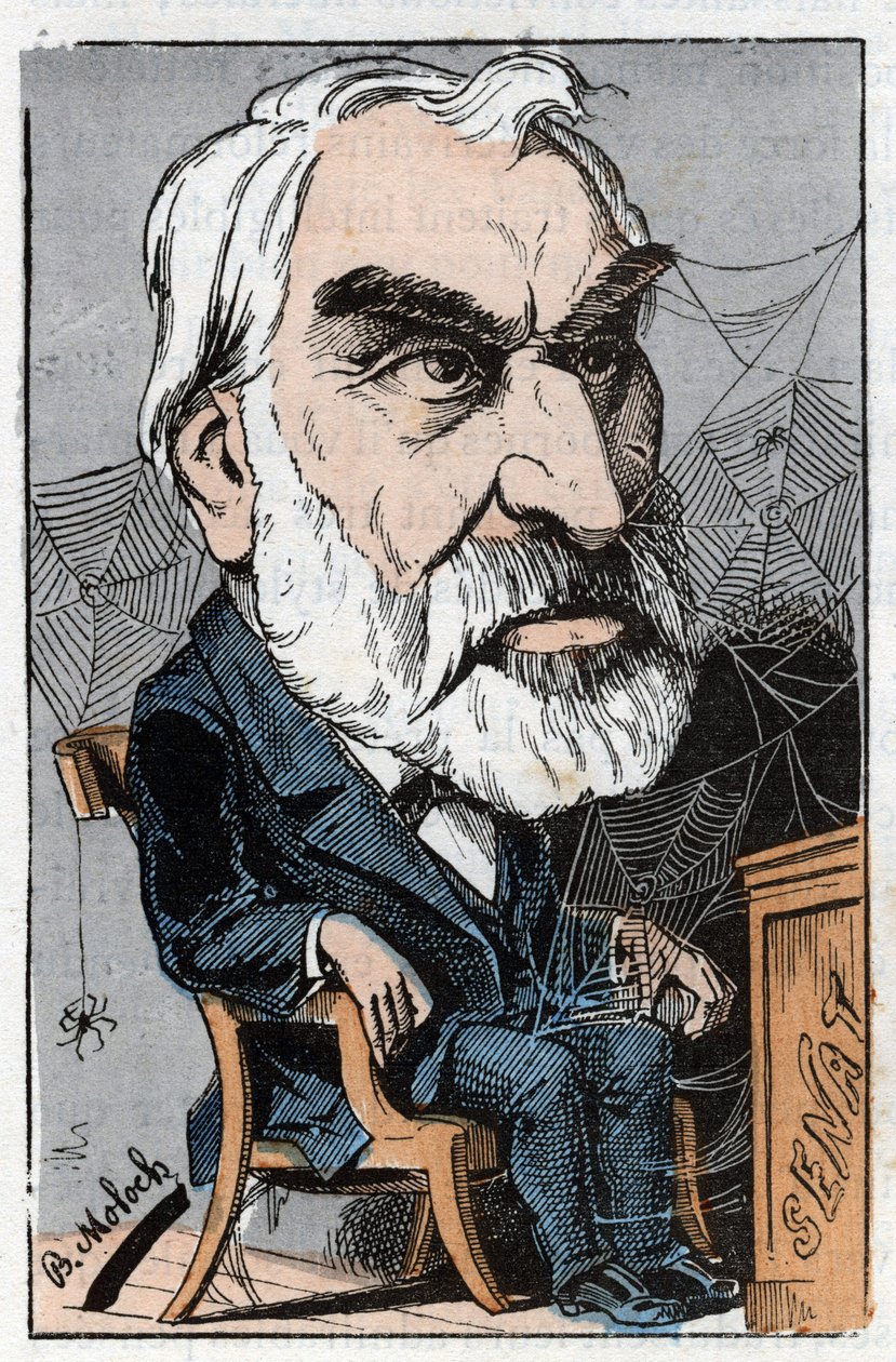 Eugène Pelletan (1813-1884), giornalista letterario e politico francese in 