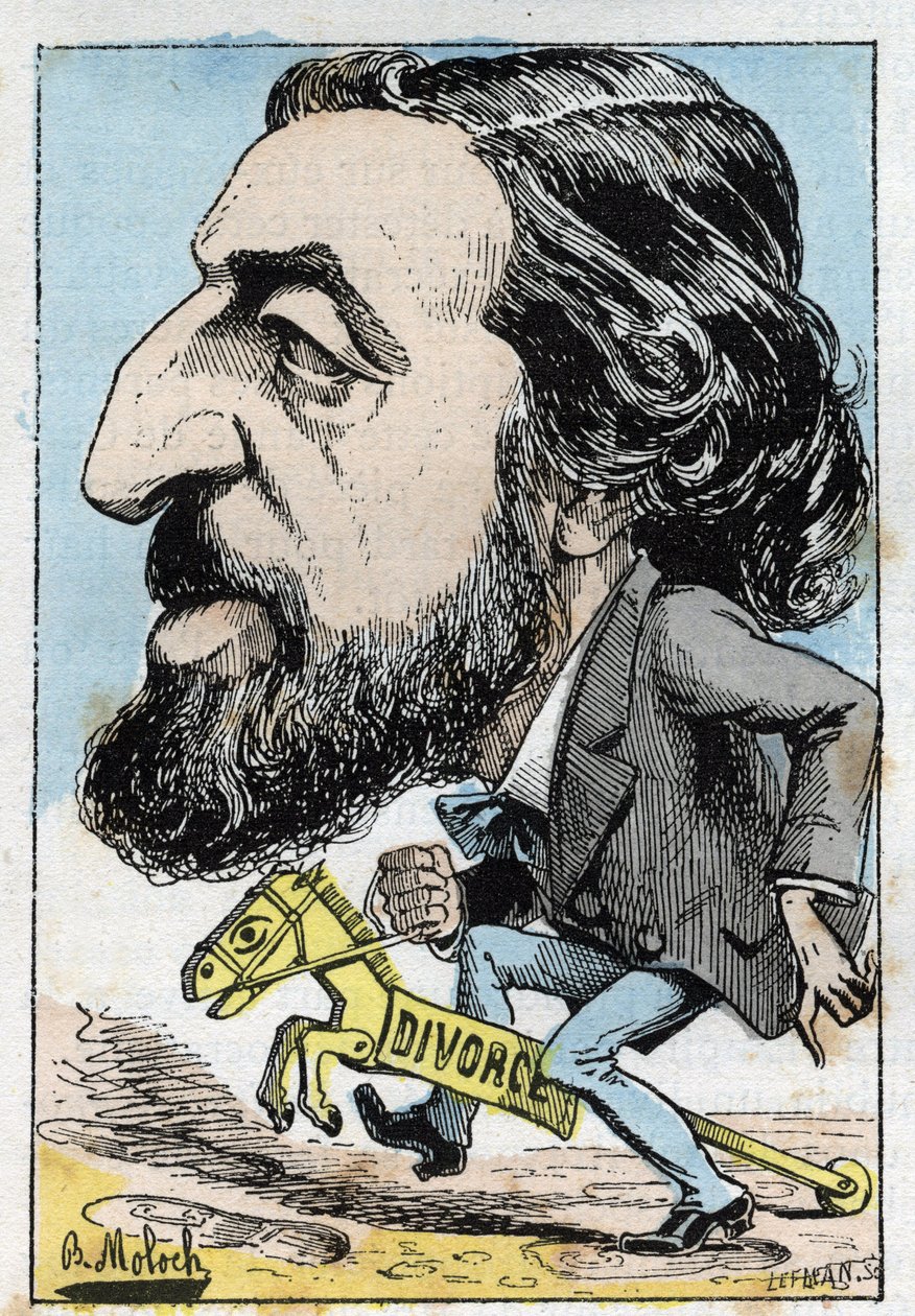 Ritratto di Alfred Naquet (1834-1916), politico francese da Moloch