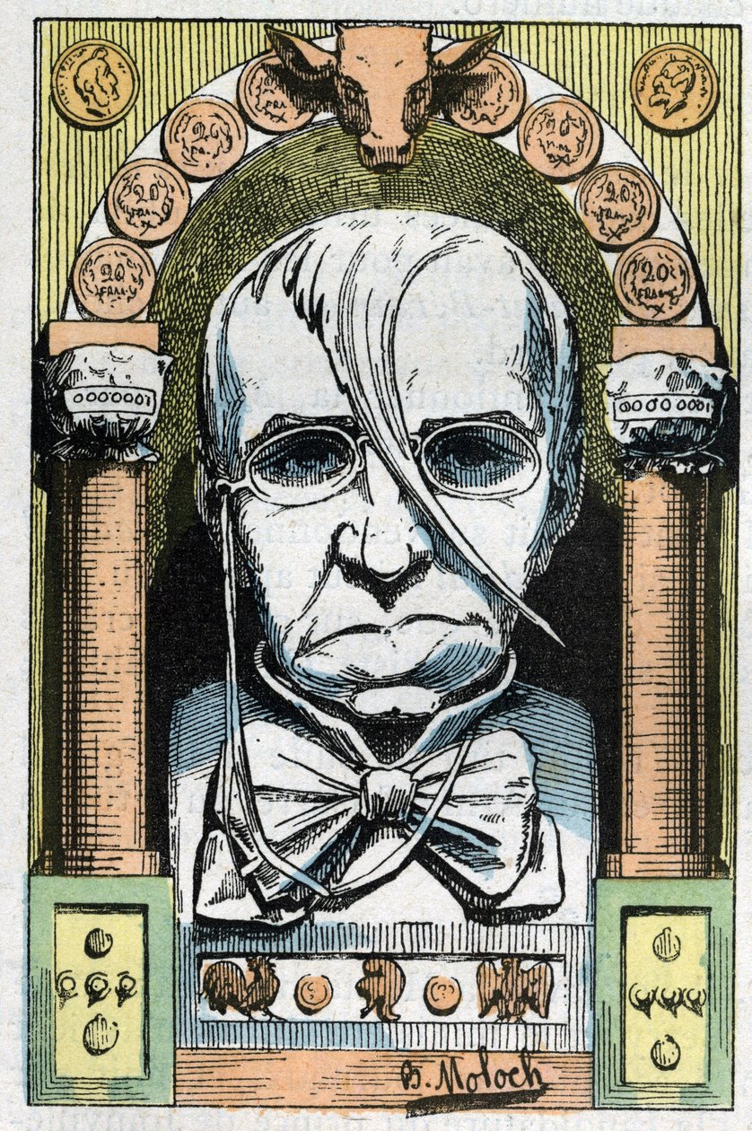 Ritratto di Émile de Girardin, giornalista, pubblicista e politico francese da Moloch