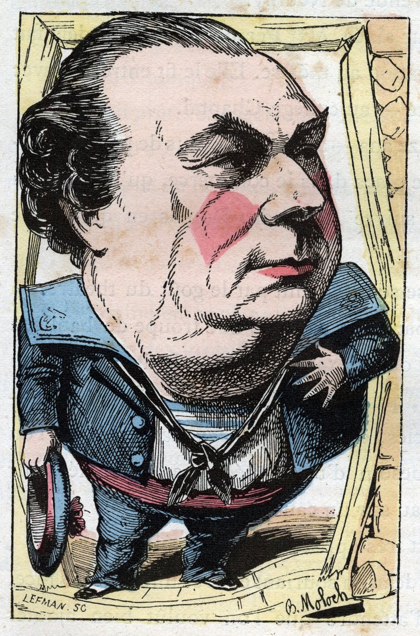 Ritratto di Francois Dumaine (1831-1893), comico francese da Moloch