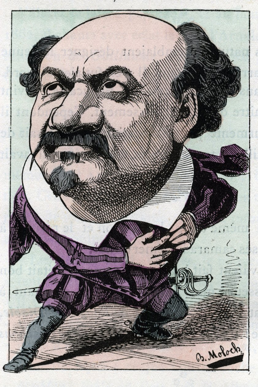 Ritratto di Francois Pierre Villaret (1830-1896) tenore dell