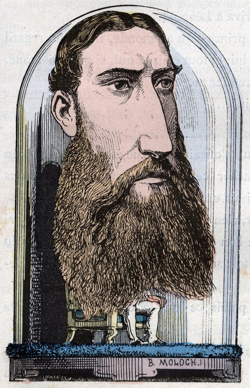 Ritratto di Leopoldo II, Re dei Belgi (Louis Philippe Marie Victor), Principe del Belgio, Duca di Sassonia, Principe di Sassonia-Coburgo-Gotha, Duca di Brabante da Moloch