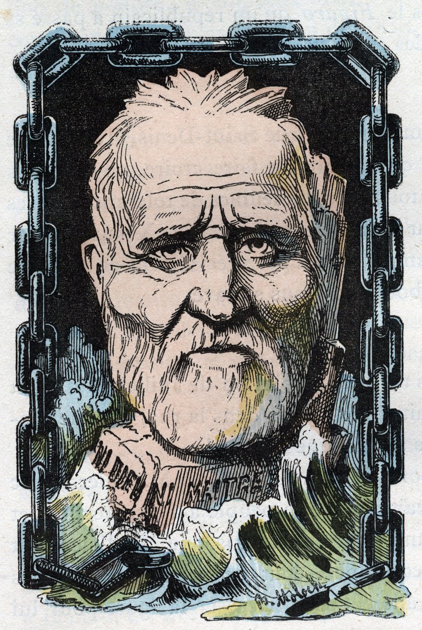 Ritratto di Louis Auguste Blanqui (1805-1881), teorico socialista e rivoluzionario francese da Moloch