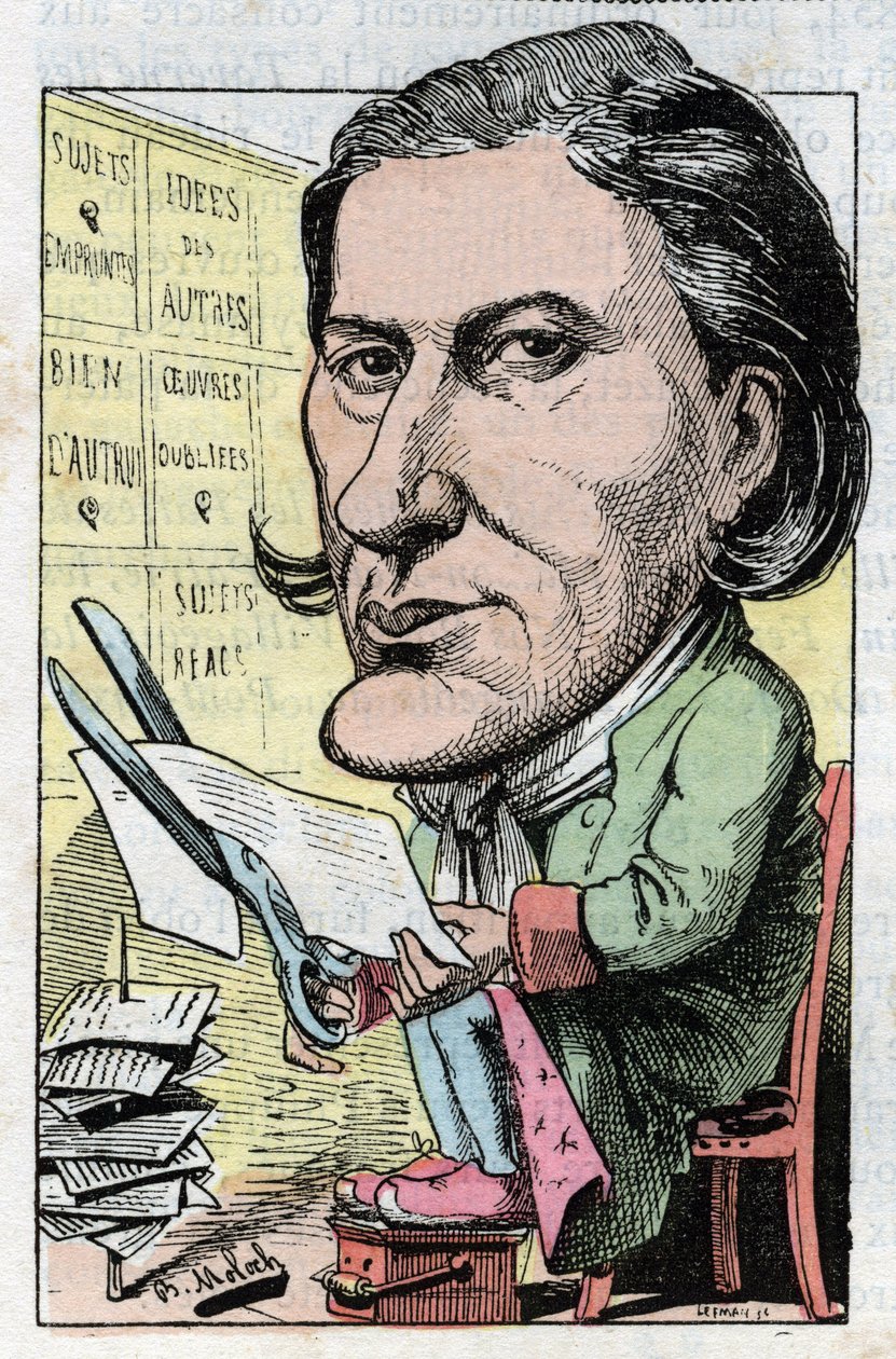 Ritratto di Victorien Sardou, drammaturgo francese da Moloch
