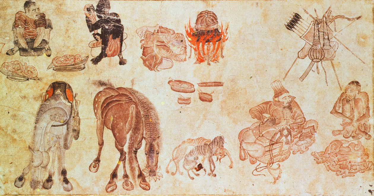 Campo nomade mongolo da Mongolian School