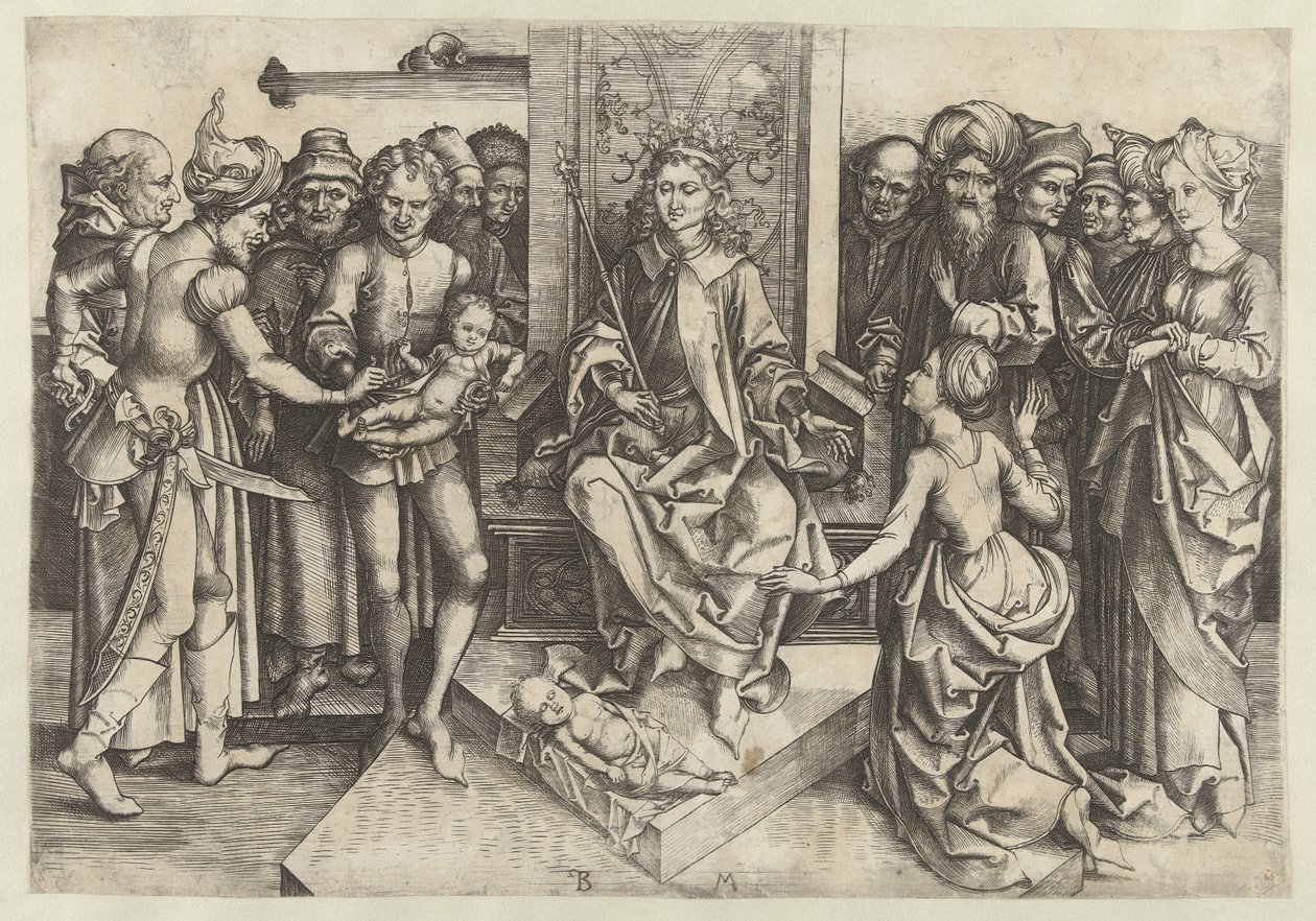 Il giudizio di Salomone da Monogrammist BM