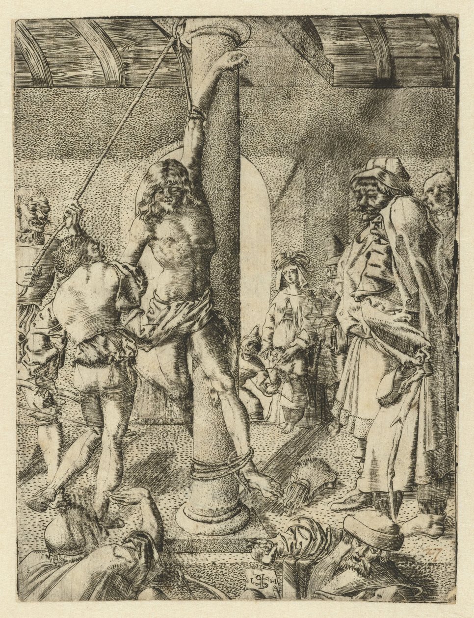 Martirio di San Sebastiano da Monogrammist LH (Nederlanden)