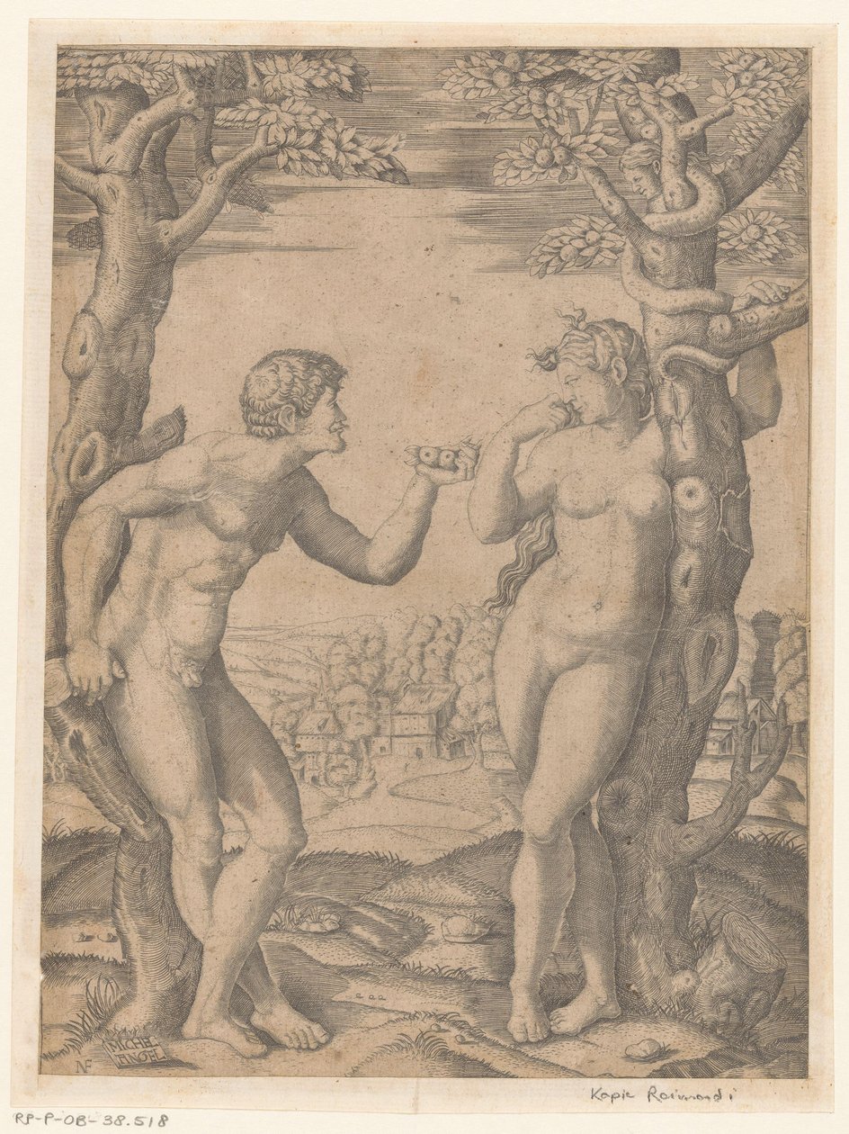 La caduta di Adamo ed Eva presso l