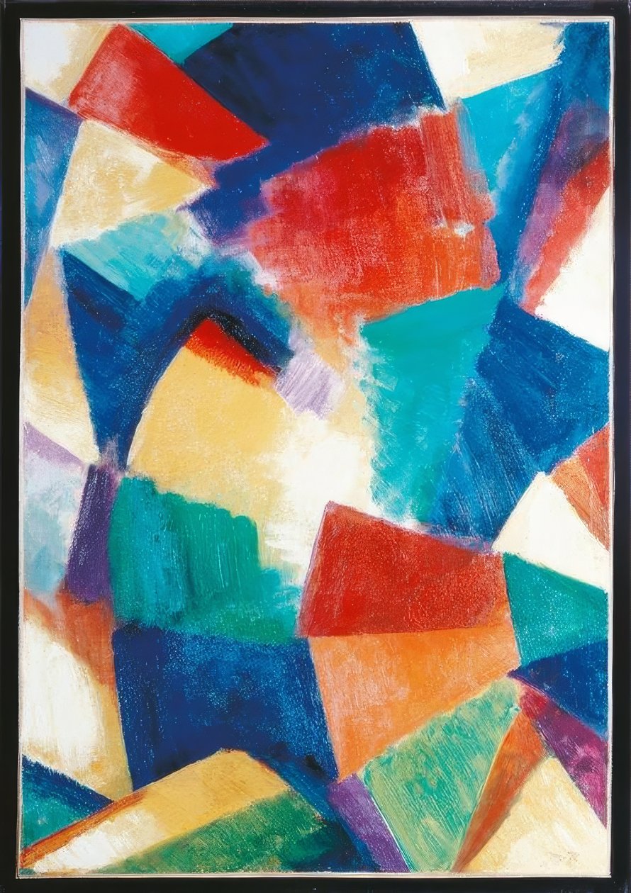 Sincromia nel blu-viola. Studio da Morgan Russell
