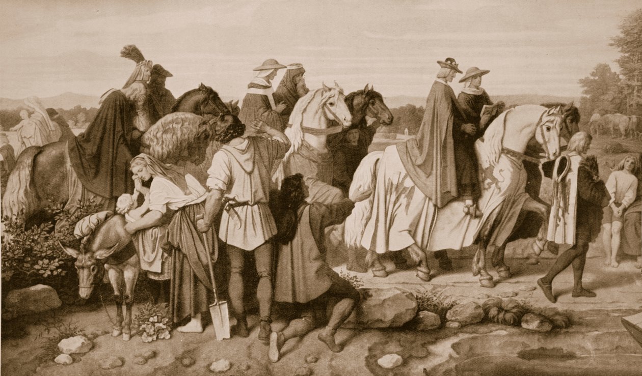 La cavalcata di Rodolfo I verso Speier da Moritz Ludwig von Schwind