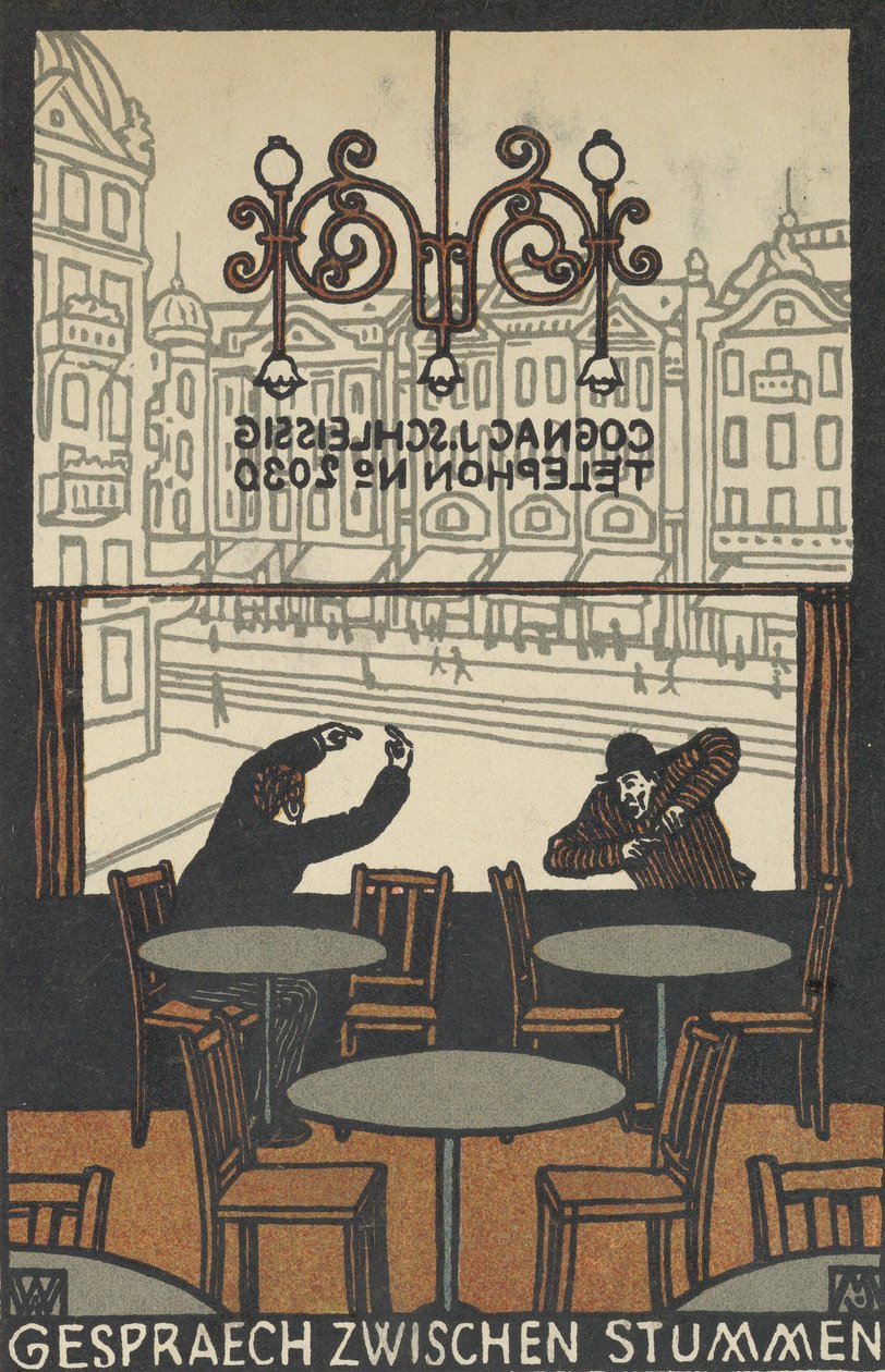 Conversazione tra muti, 1907 da Moritz Jung