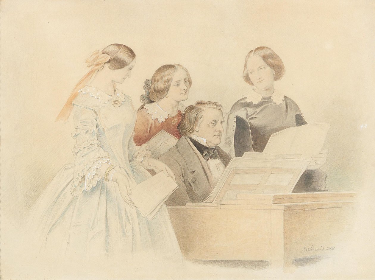 La prova con Franz Lachner da Moritz Ludwig von Schwind