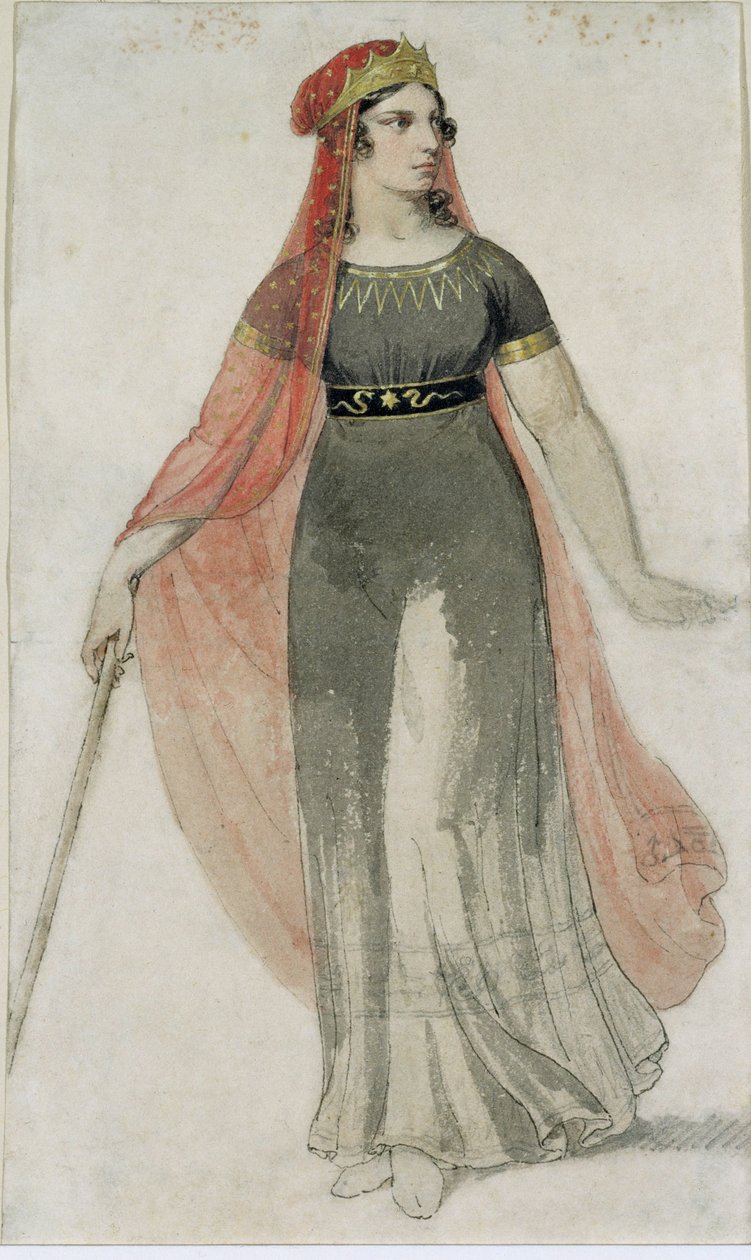 Costumi per Medea, eroina di una delle opere di Franz Grillparzer ... da Moritz Michael Daffinger