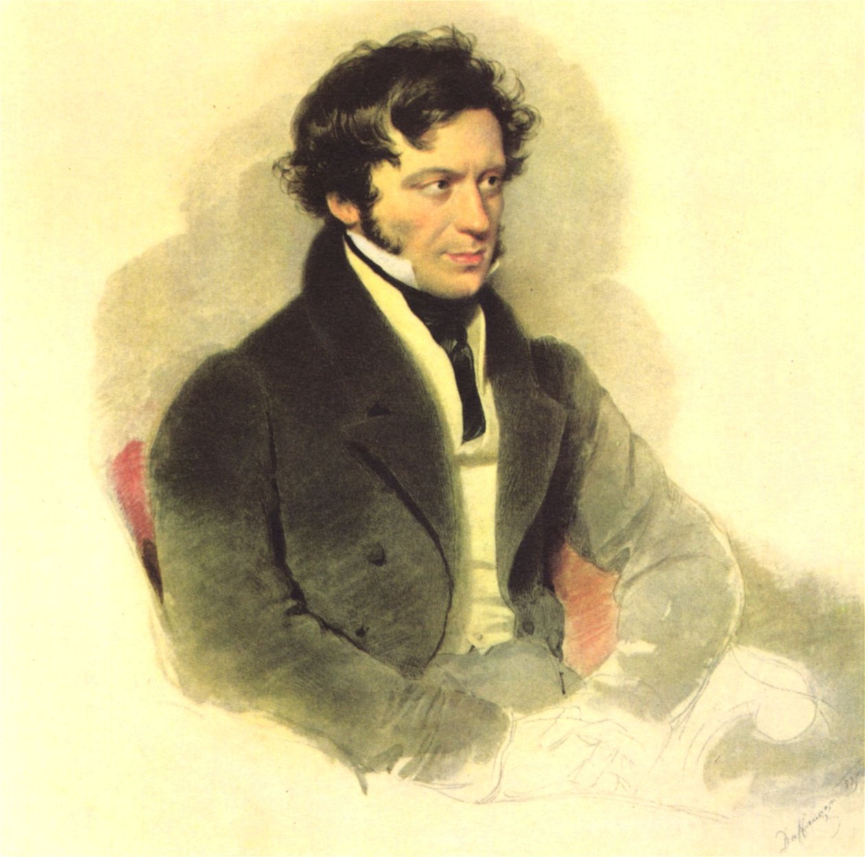 Moritz Michael Daffinger - Franz Grillparzer da Moritz Michael Daffinger
