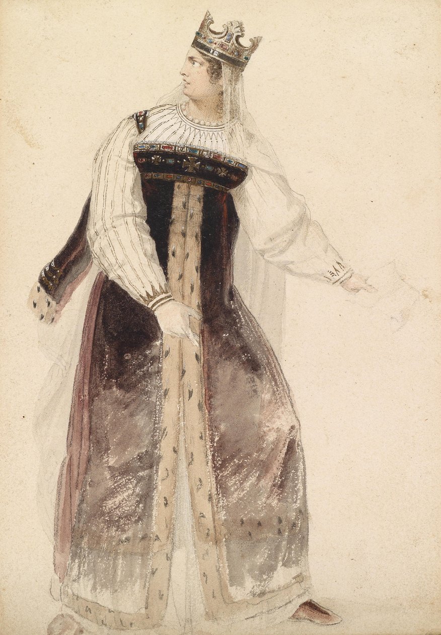 Moritz Michael Daffinger Sophie Schröder in costume da Moritz Michael Daffinger