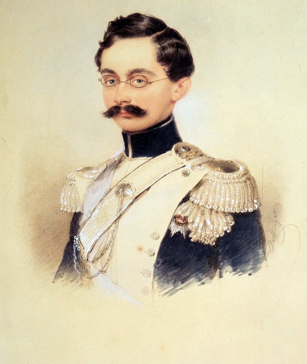 Ritratto di Adolphe I, Duca di Nassau, Granduca di Lussemburgo 1817-1905, anni 1840 da Moritz Michael Daffinger