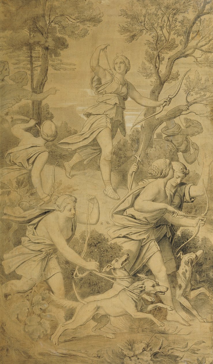Diana con le sue compagne da Moritz Ludwig von Schwind