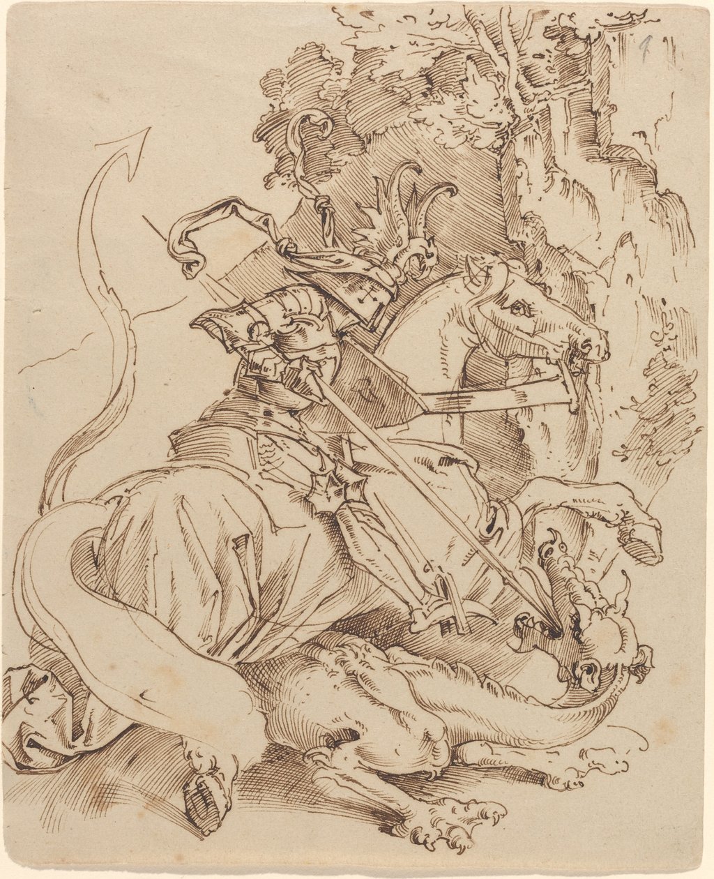 San Giorgio e il drago da Moritz Ludwig von Schwind