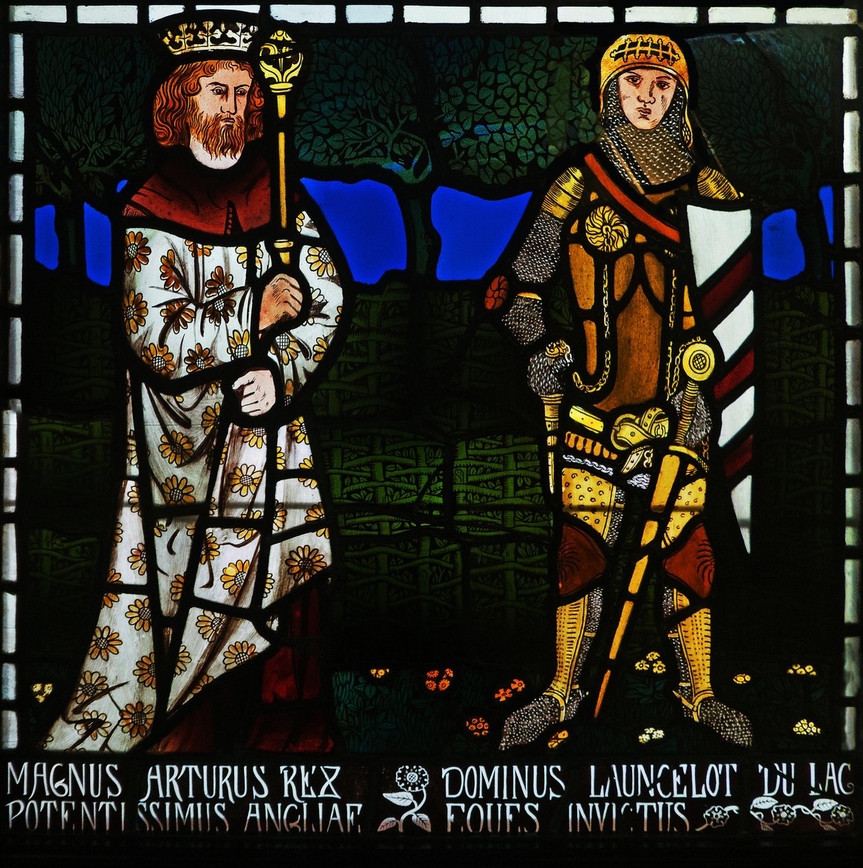 Re Artù e Sir Lancillotto, 1862 da Morris and Co.