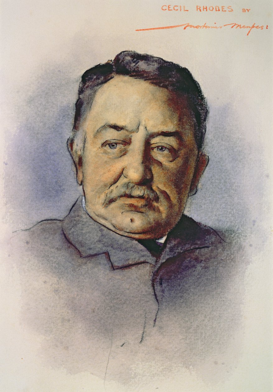 Ritratto di Cecil Rhodes (1853-1902) da Mortimer Ludington Menpes