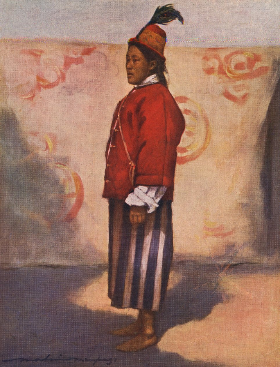 Soldato del Maharaja di Sikkim - XIX secolo da Mortimer Ludington Menpes